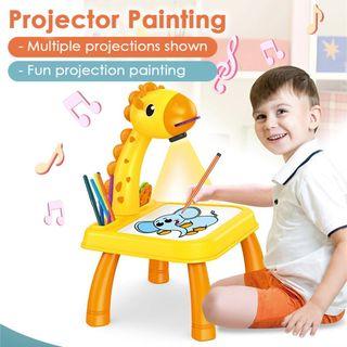 Trace and Draw Projector Toy,Art Projector, Painting Drawing Table Led Projector  Toddler Toy Educational Drawing Playset for Kids Boys Girls Age 3+ (Pink) 