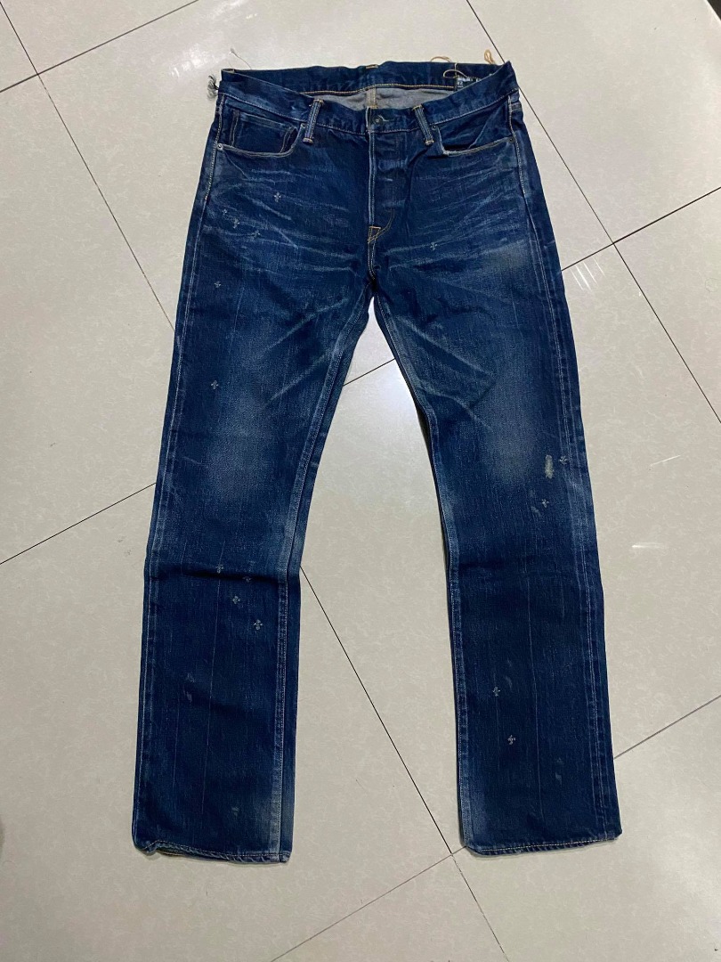 Kuro Graphite Selvedge Tapered Jeans, Men's Fashion, Bottoms, Jeans on