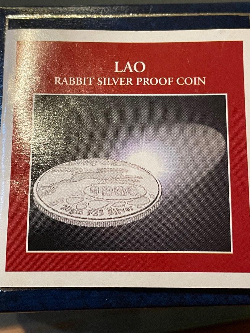 Lao Rabbit Silver Proof Coin - 1999, Hobbies & Toys, Memorabilia ...