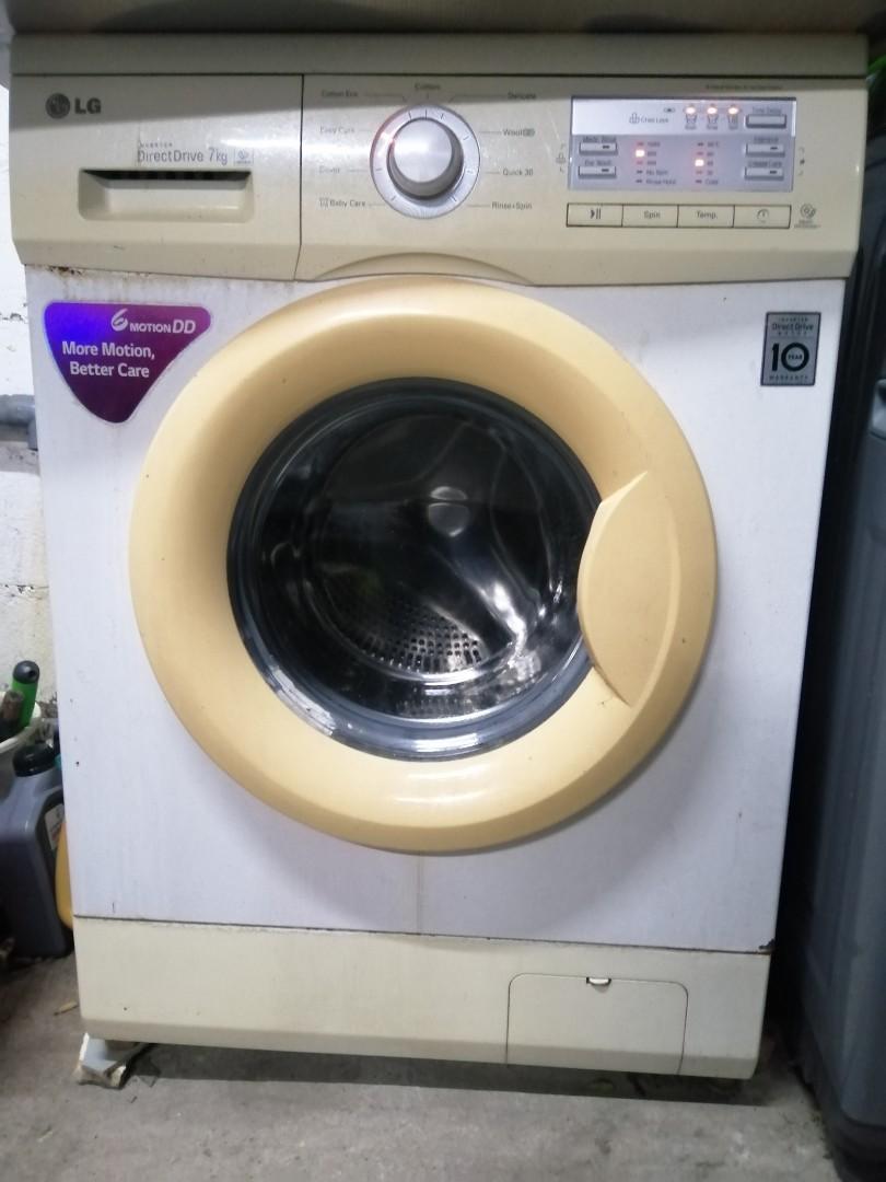 LG Front Load inverter (Direct Drive) Washing Machine 7KG, TV & Home