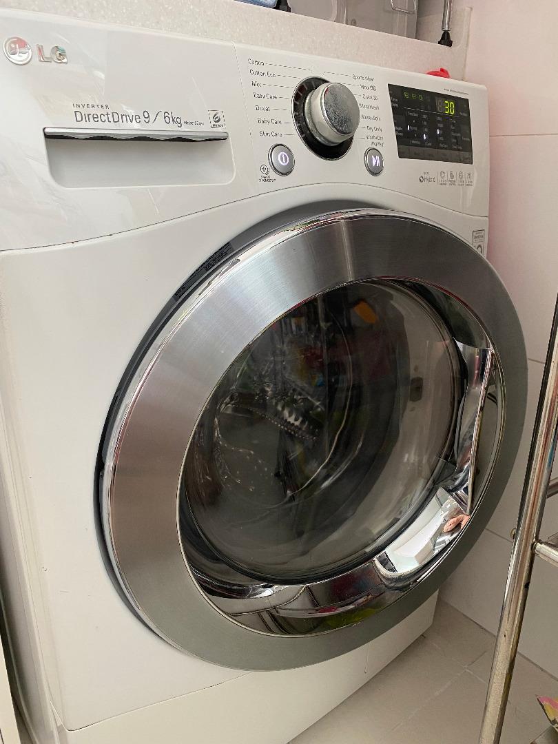 LG Washing machine (9kg)/ Dryer (6kg), TV & Home Appliances, Washing