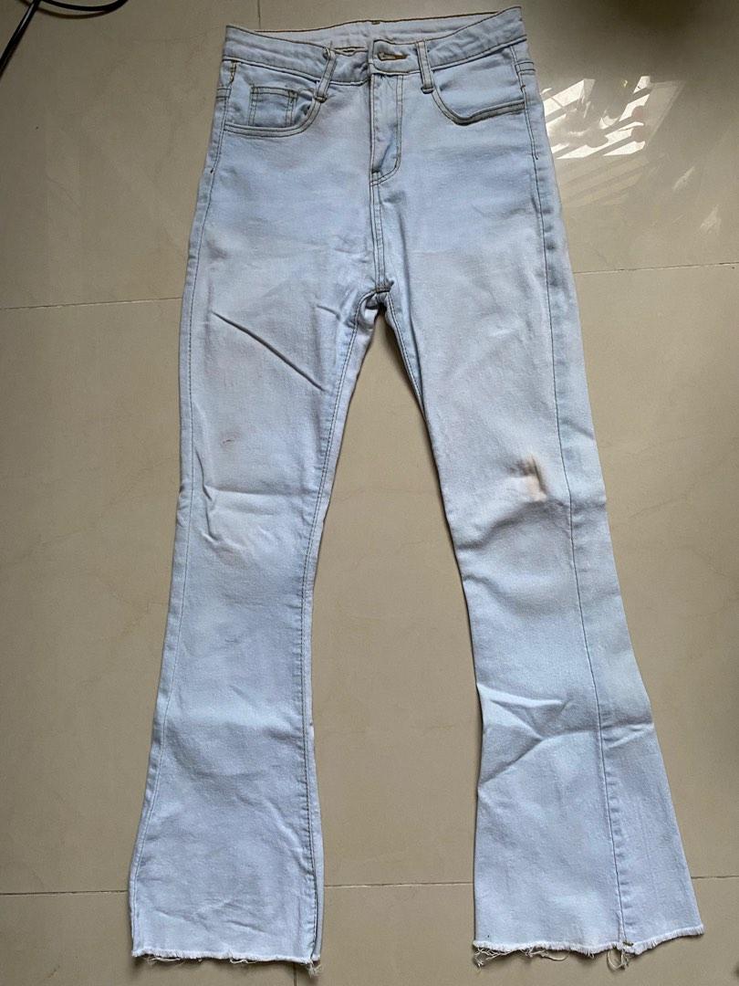 Light Blue Bootcut Jeans, Women's Fashion, Bottoms, Jeans & Leggings on ...