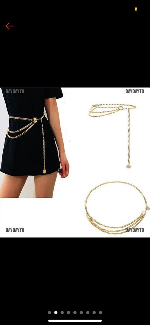 Gold dressy belt hot sale