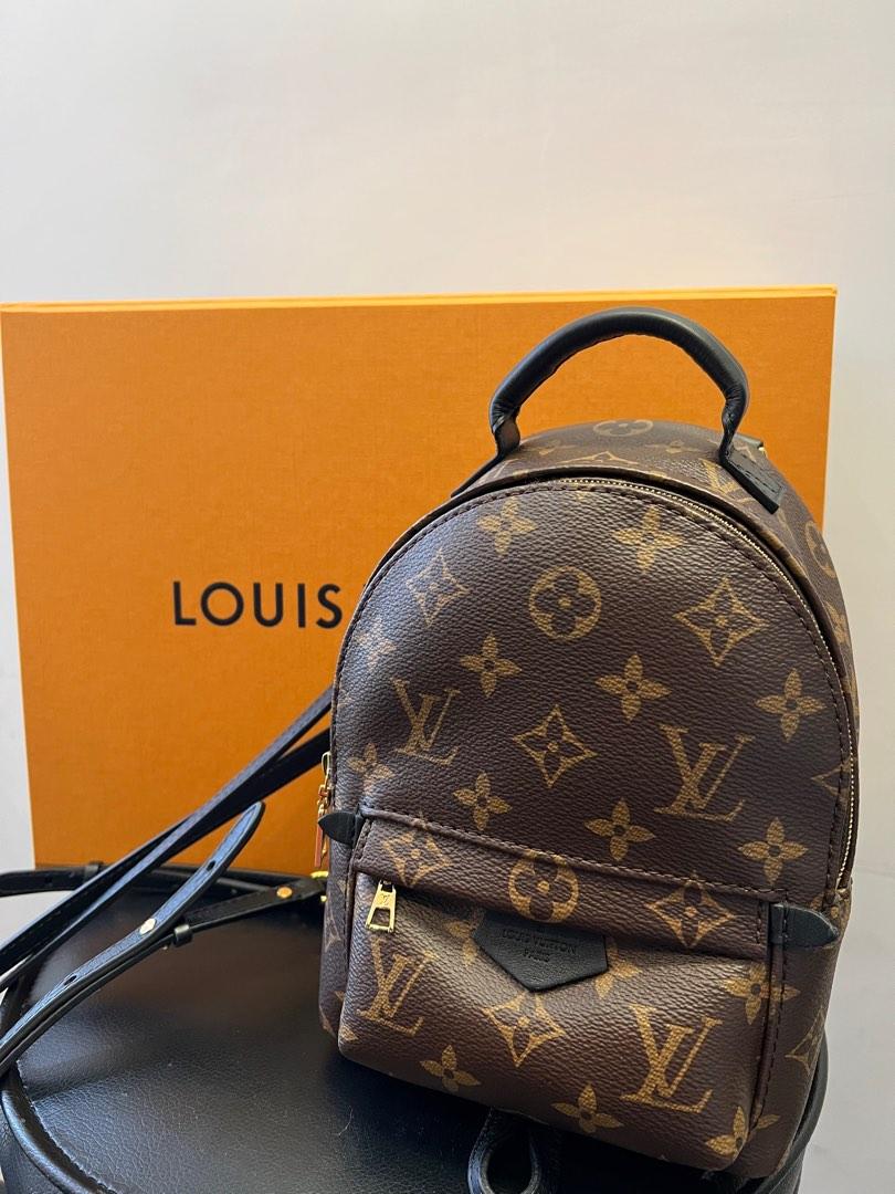 LV Palm Springs Mini PSM Louis Vuitton Backpack背包背囊小書包路易威登, 名牌, 手袋及銀包-  Carousell