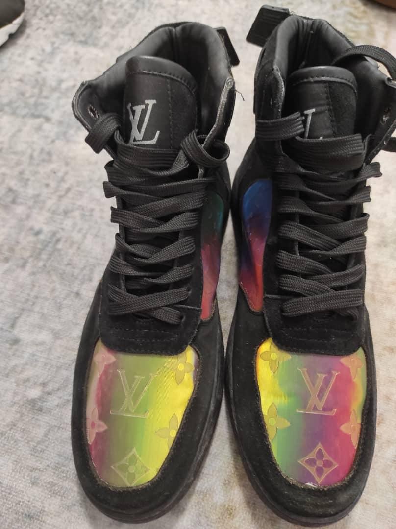 Louis Vuitton Cameleon Rainbow High Cut Sneakers
