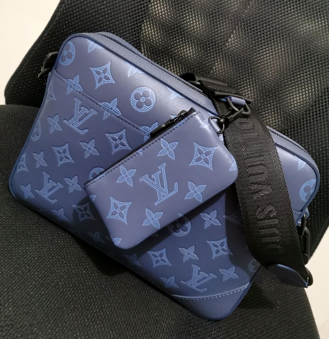 LV Duo Messenger Navy, Luxury, Bags & Wallets on Carousell