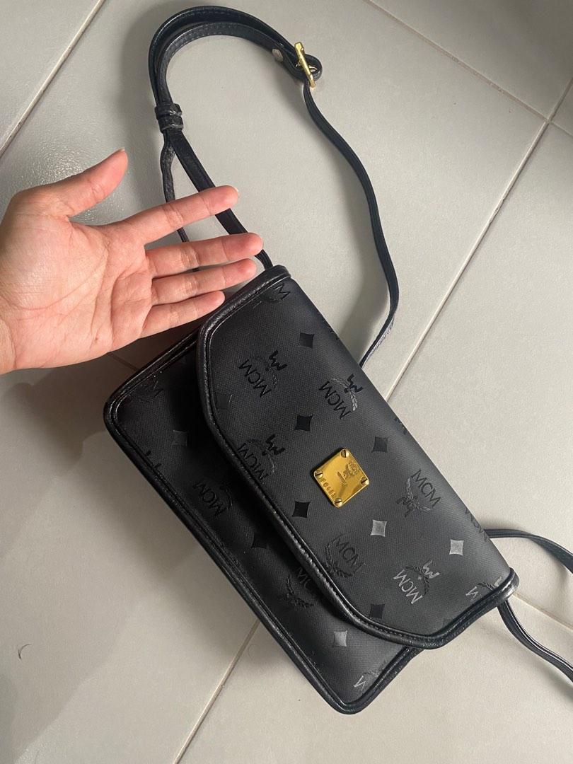 Mcm black cheap crossbody bag
