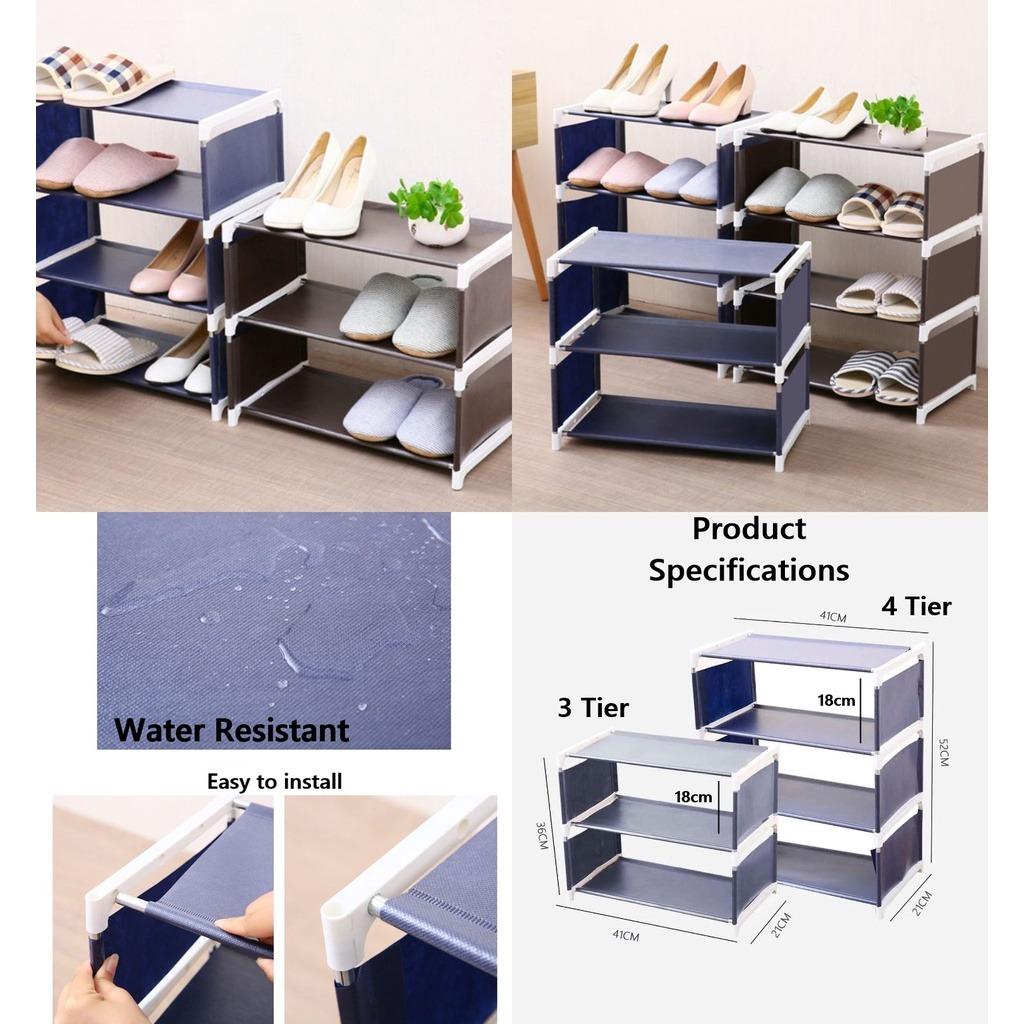 Metal Shoe Rack/ Minimalist Design Shoe Rack/ BTO Choice/ High-Density ...