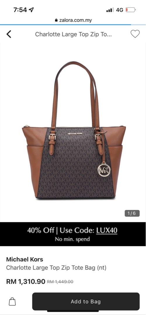 Michael Kors Charlotte Large Zip Tote