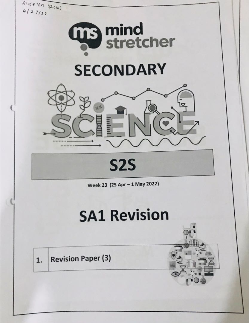 Mind Stretcher Secondary 1 and 2 lesson notes and worksheets Hobbies