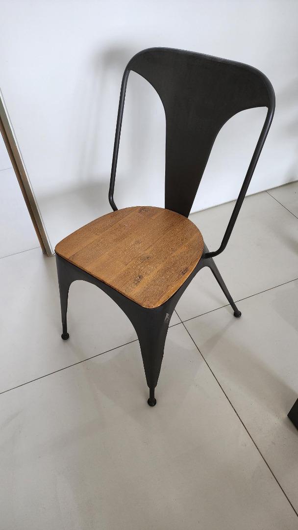 Modern Industrial Dining Room Set Table, Bench, 2 Chairs, Furniture