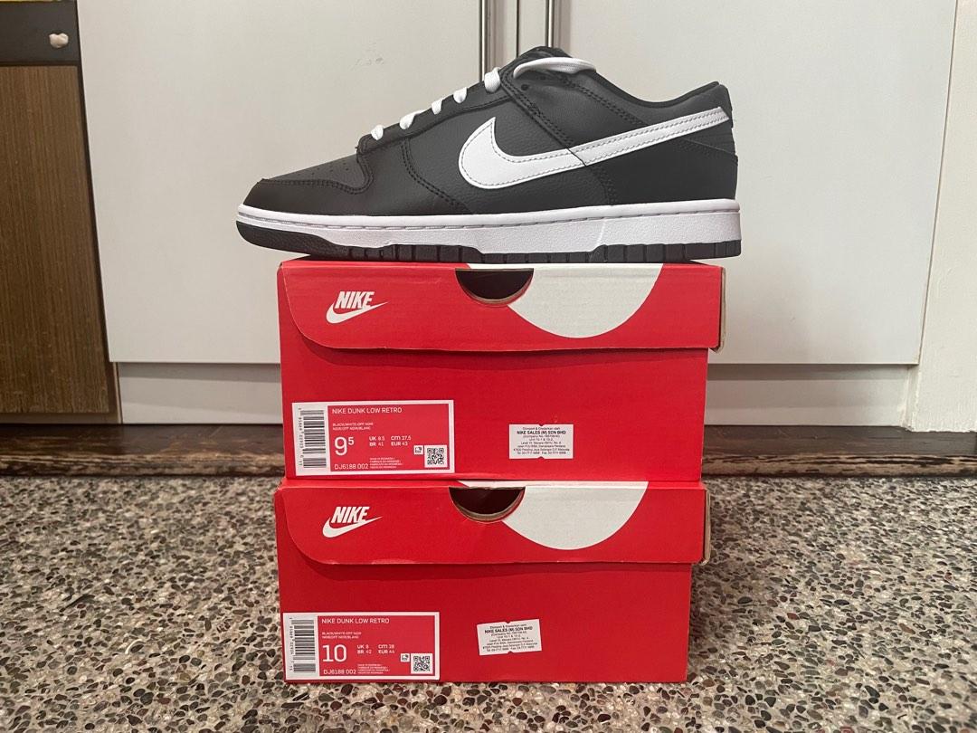 [MULTIPLE SIZES] NIKE DUNK LOW BLACK WHITE (2022), Men's Fashion