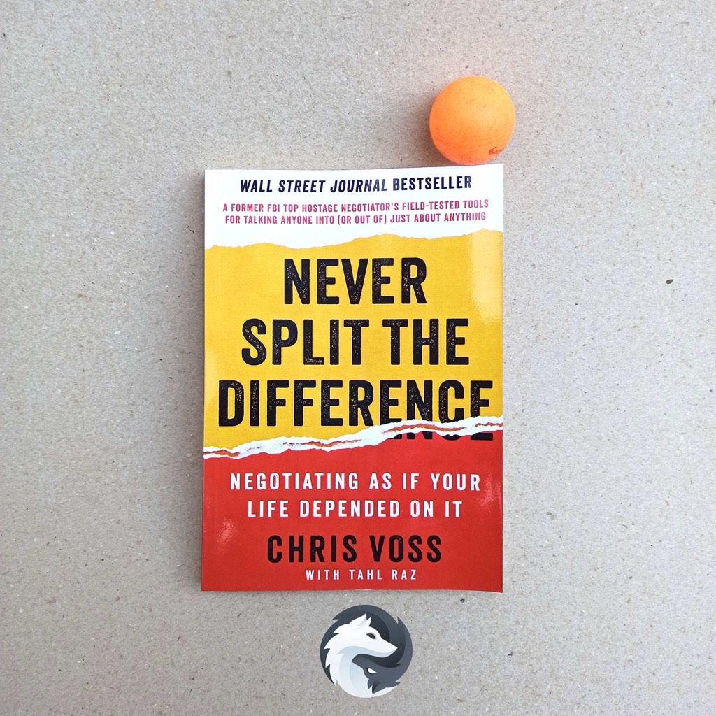 Never Split the Difference Book by Chris Voss Yellow Bookpaper