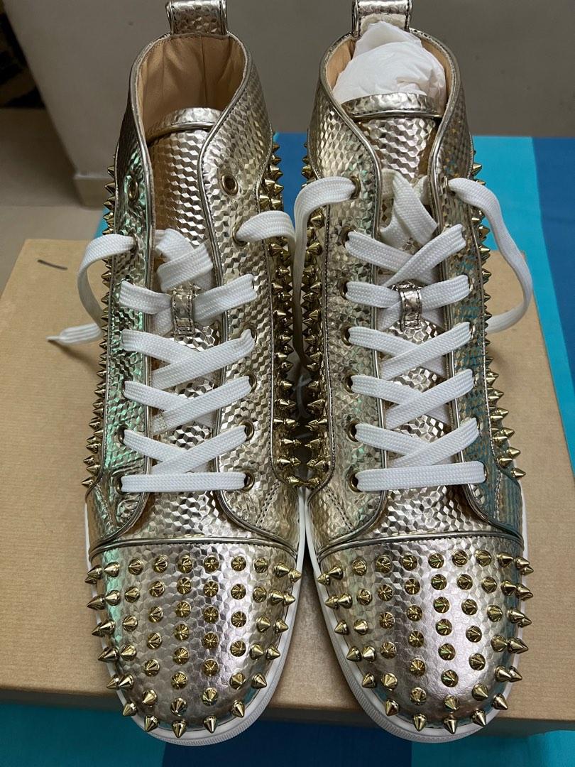 Gold store louboutins mens