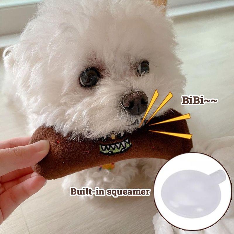 Plush toilet cheap paper dog toy