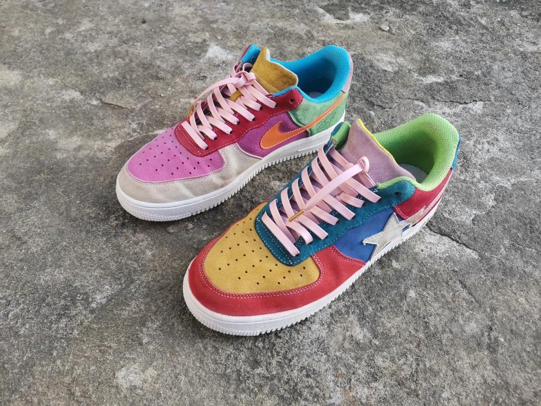 bapesta x nike air force 1