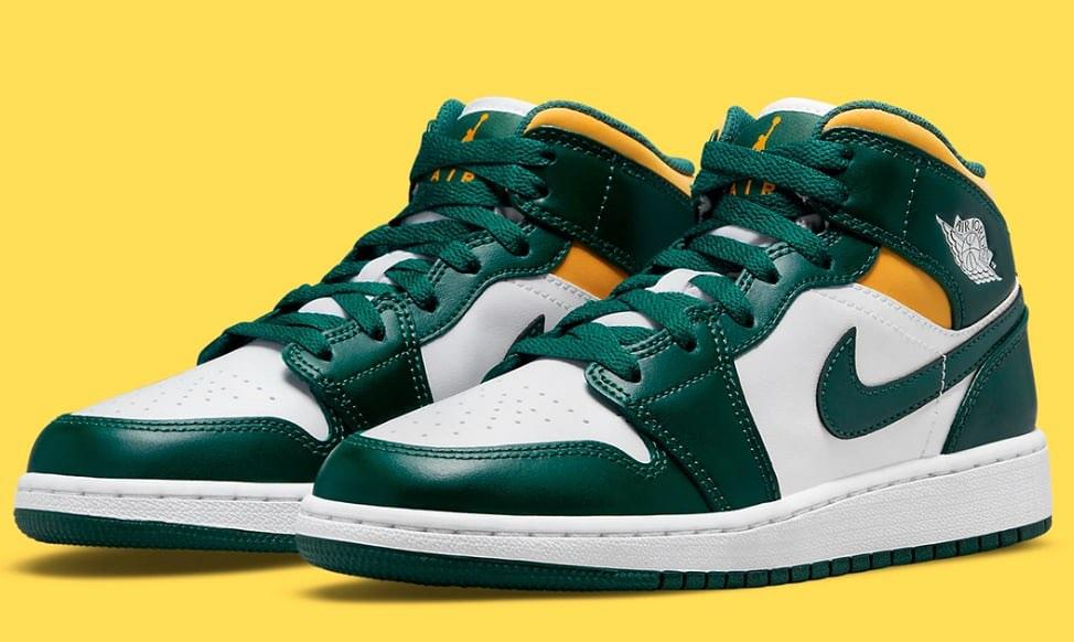 Air jordan 1 mid green outlet
