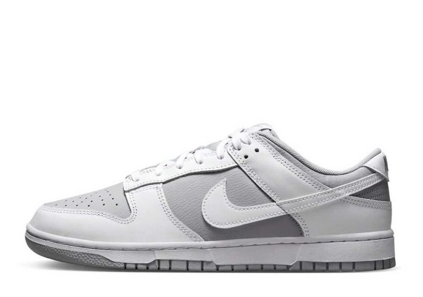 Nike dunk low grey and white, Men's Fashion, Footwear, Sneakers on 