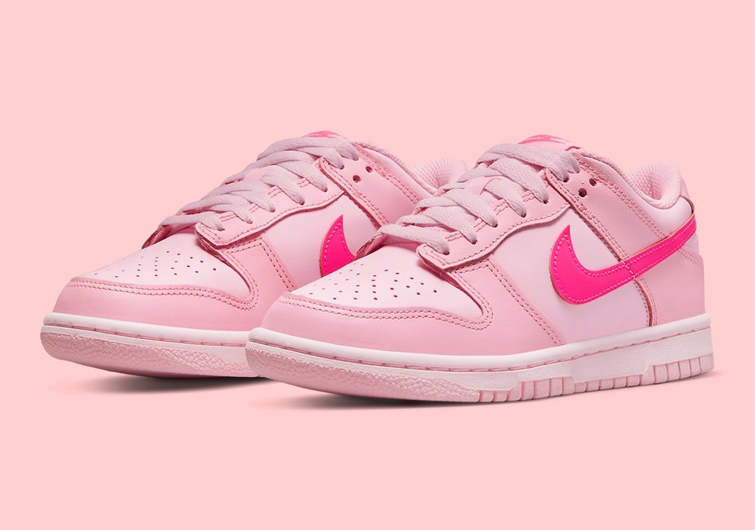 21cm Nike Dunk Low DH9756-600 Pink PSキッズ/ベビー/マタニティ