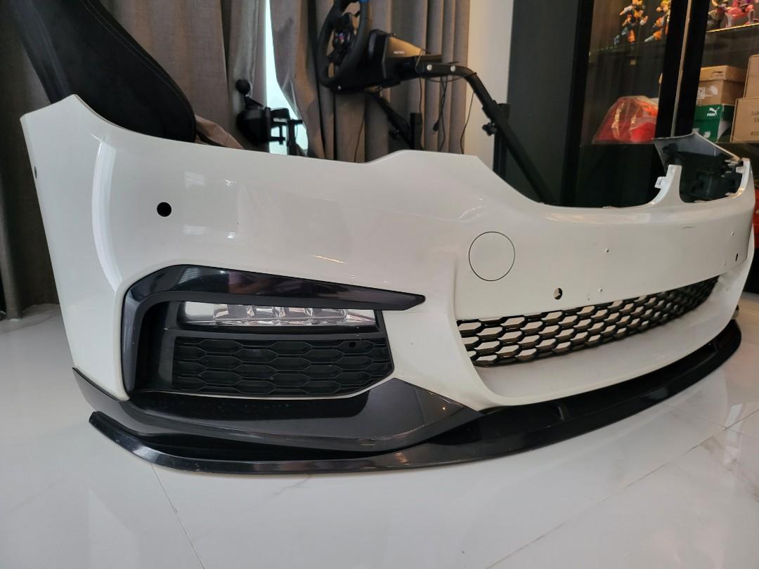 Genuine BMW E46 M Performance Front Bumper Fog Light Cover – Left Driver Side, Primed, Part #51117890097