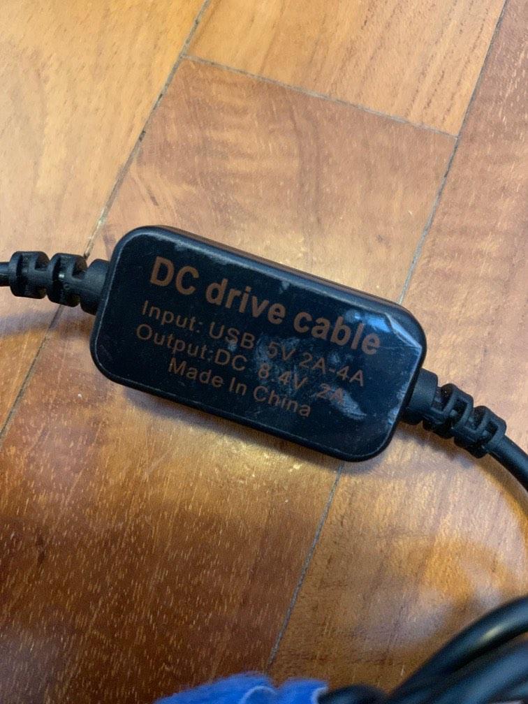 Panasonic GH5 DC Drive Cable USB Dummy Battery DC Coupler, Photography, Photography Accessories