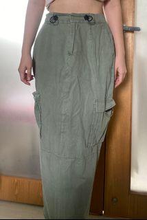 Parachute / Cargo Skirt Maxi