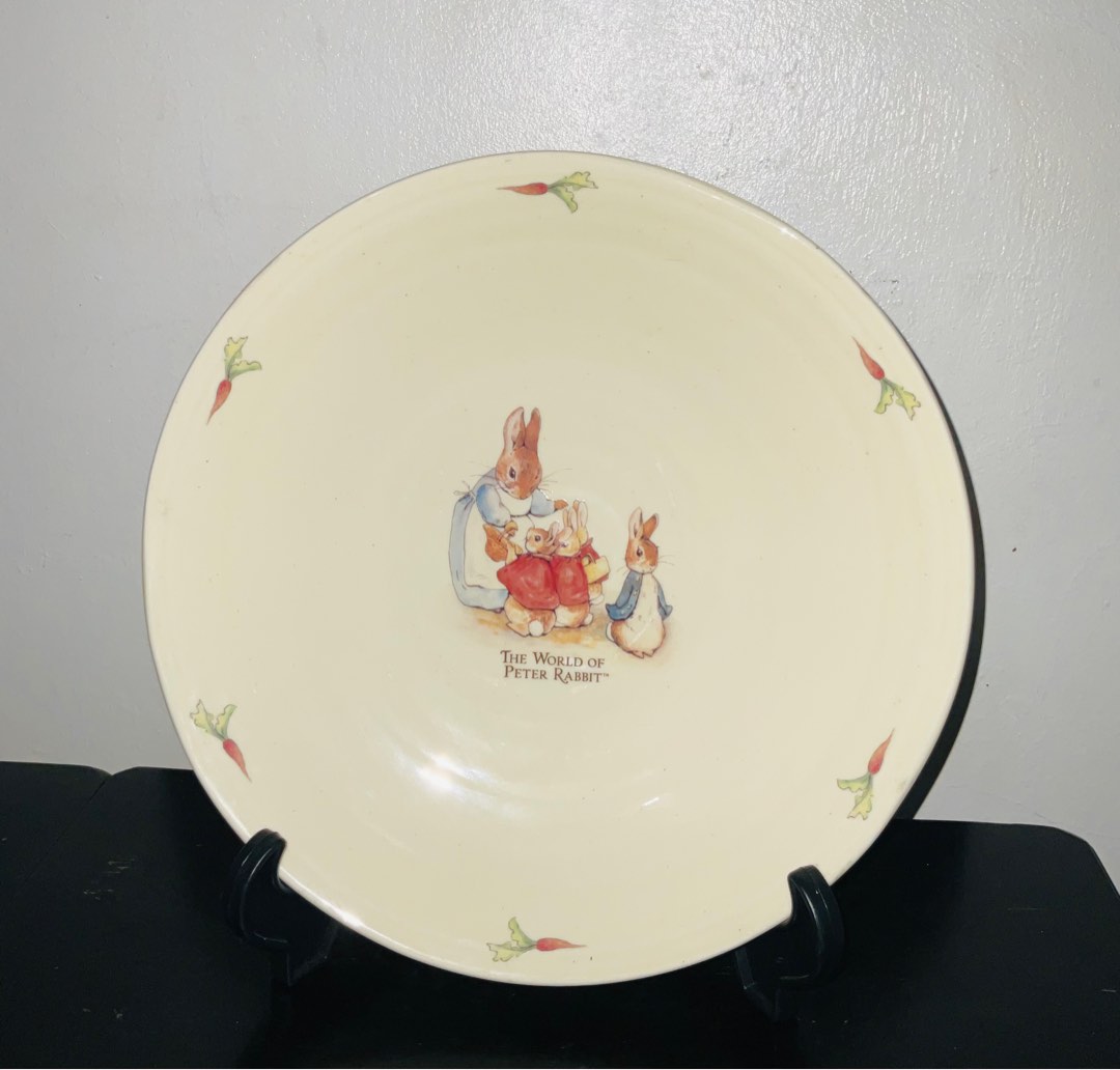 Peter rabbit decor plate 11.2inches, Furniture & Home Living, Home