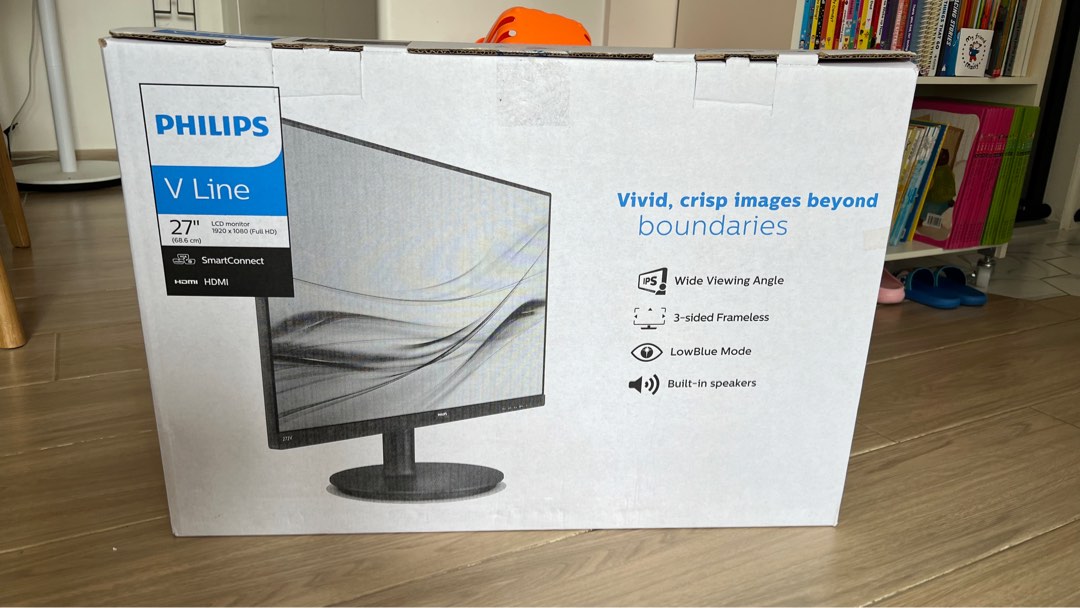 Philips 27 inches Full HD (272v8), 電腦＆科技, 電腦周邊及配件, 電子屏幕 - Carousell