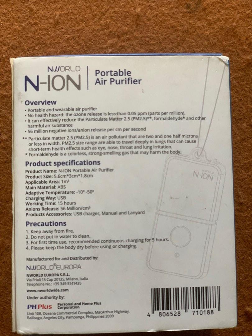 Nworld n sale ion air purifier