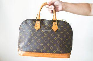 PRELOVED Louis Vuitton Yellow Monogram Vernis Alma PM Bag SN0135