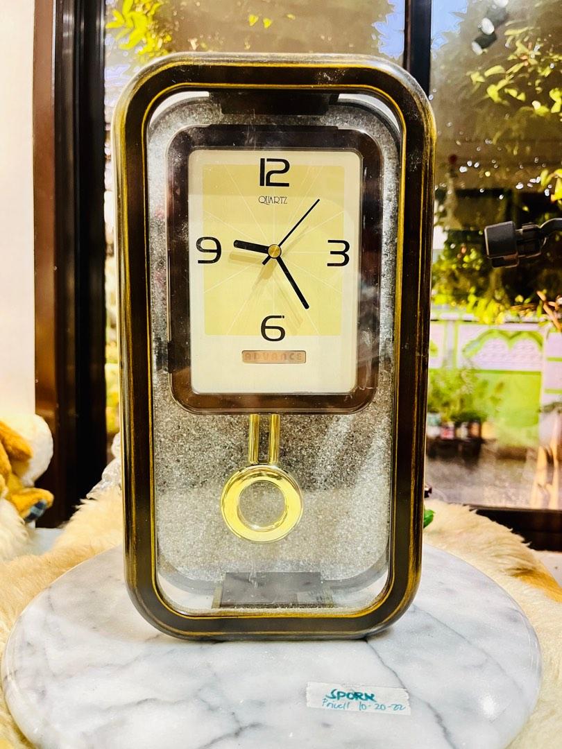 Quartz Advance Table/Wall Clock swinging pendulum, Furniture & Home