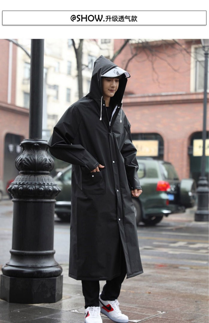 Mens black deals dress raincoat