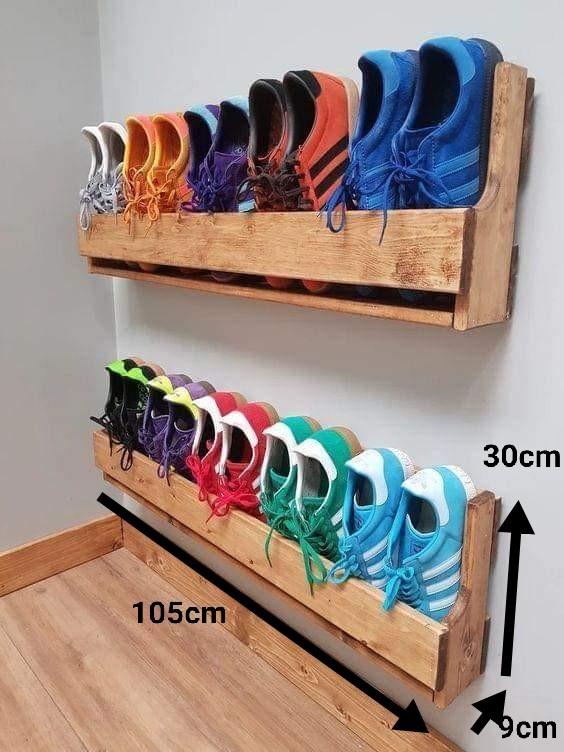 Rak Kasut Kayu Rak Dinding Rak Gantung Furniture Home Living Furniture Shelves Cabinets Racks on Carousell