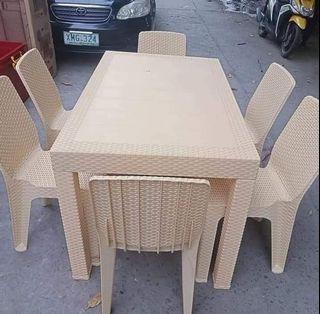 RATTAN DINING SET TABLE AND CHAIRS

❤️SALE SALE❤️

PERFECT FOR GARDEN , RESTAURANT,
DINNING , TERRACE , RESORT😍😍

📌WITH AND WITHOUT GLASS📌
📌2 SEATER 24X38
📌4 SEATER 24X38
📌6 SEATER 30X48
📌8 SEATER 36X60

OPEN WITH BULKY ORDER WITH DISCO