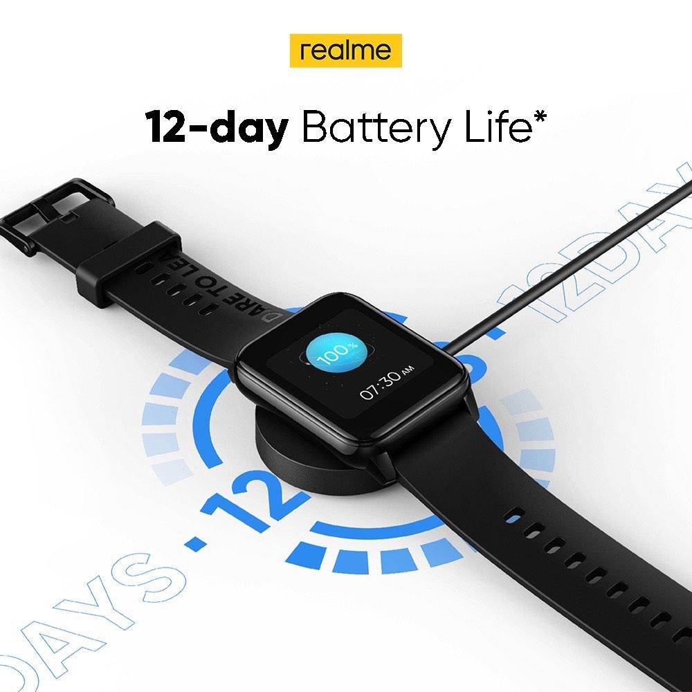 Realme smartwatch 2025 battery life