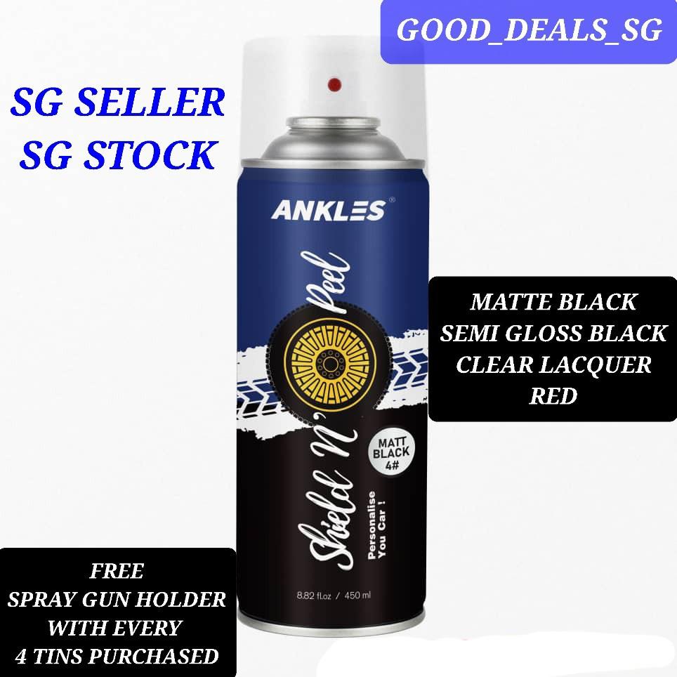 Removable, peelable rubber Shield & Peel ANKLES Spray Paint 450ml For