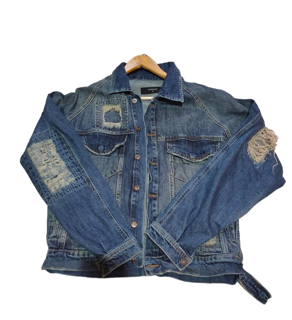 Represent selvedge best sale denim jacket