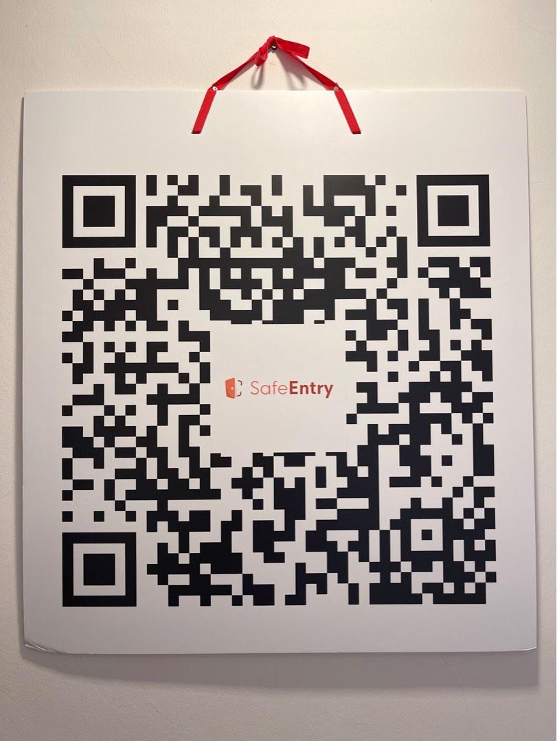 SafeEntry QR Code Artwork and Lanyard for Halloween Costumes, Hobbies