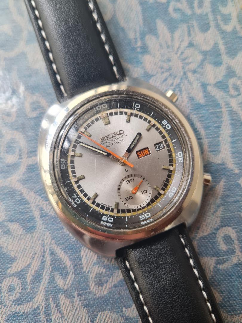 Seiko Chronograph Automatic Speedtimer 6139-7002 17 Jeweled Automatic  Mechanical Chronograph Vintage Turtle Rare Watch with Day/Date Circa 1967,  Luxury, Watches on Carousell