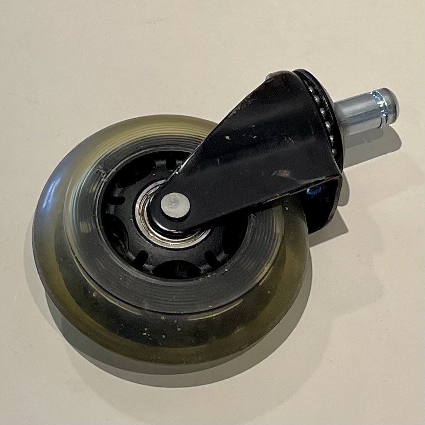 Set of 5 castor wheels for chairs, Furniture & Home Living, Furniture