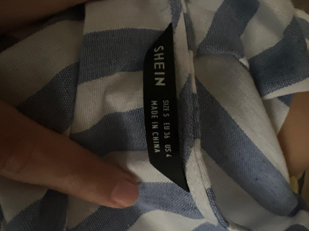 Shein Blue And White Stripes Dress Women s Fashion Dresses Sets shein-blue-and-white-stripes-dress-women-s-fashion-dresses-sets