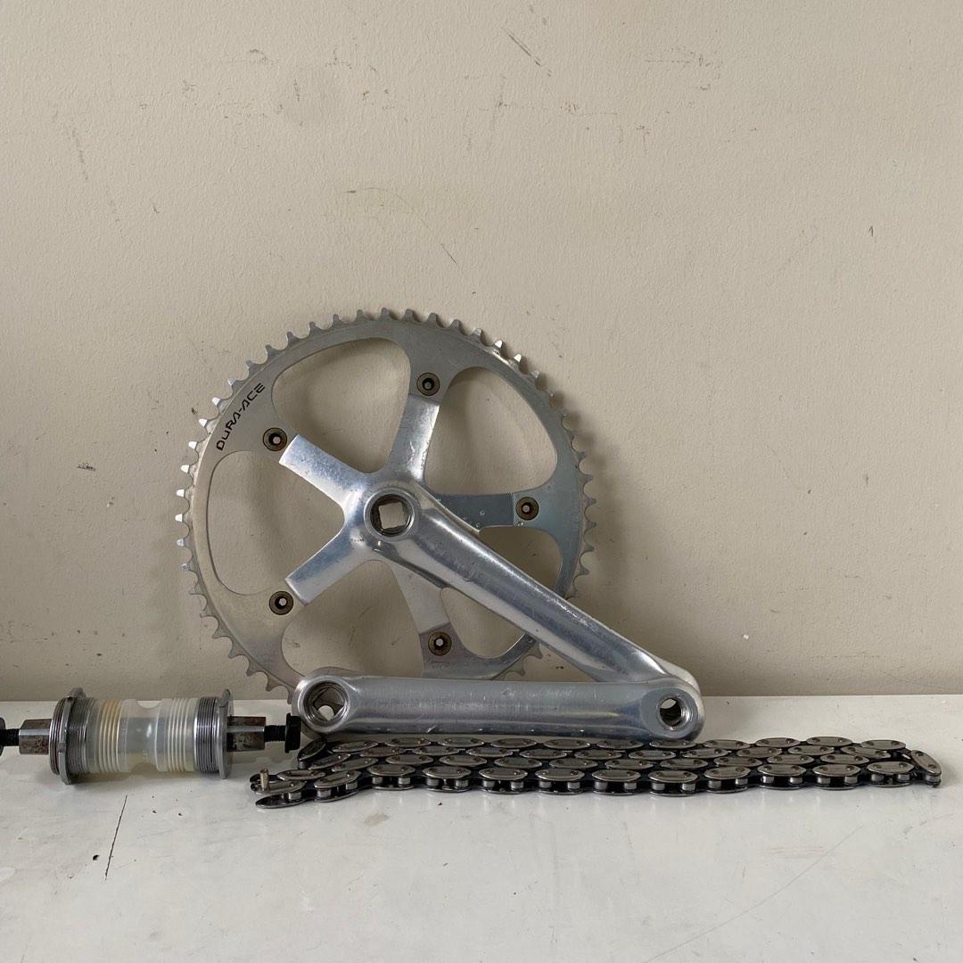 Shimano Dura ace 7600 NJS Track Crankset with Hatta swan bottom bracket