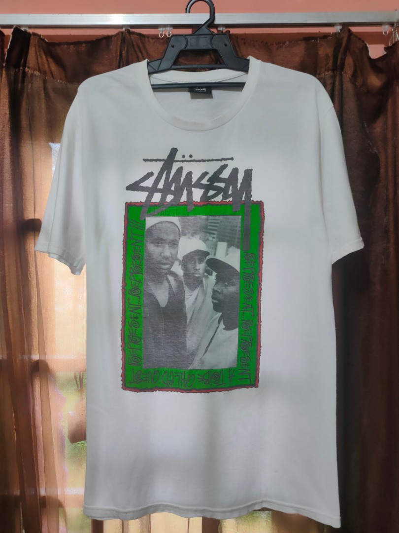 Stussy x A Tribe Called Quest ATCQ t shirt, Men's Fashion, Tops