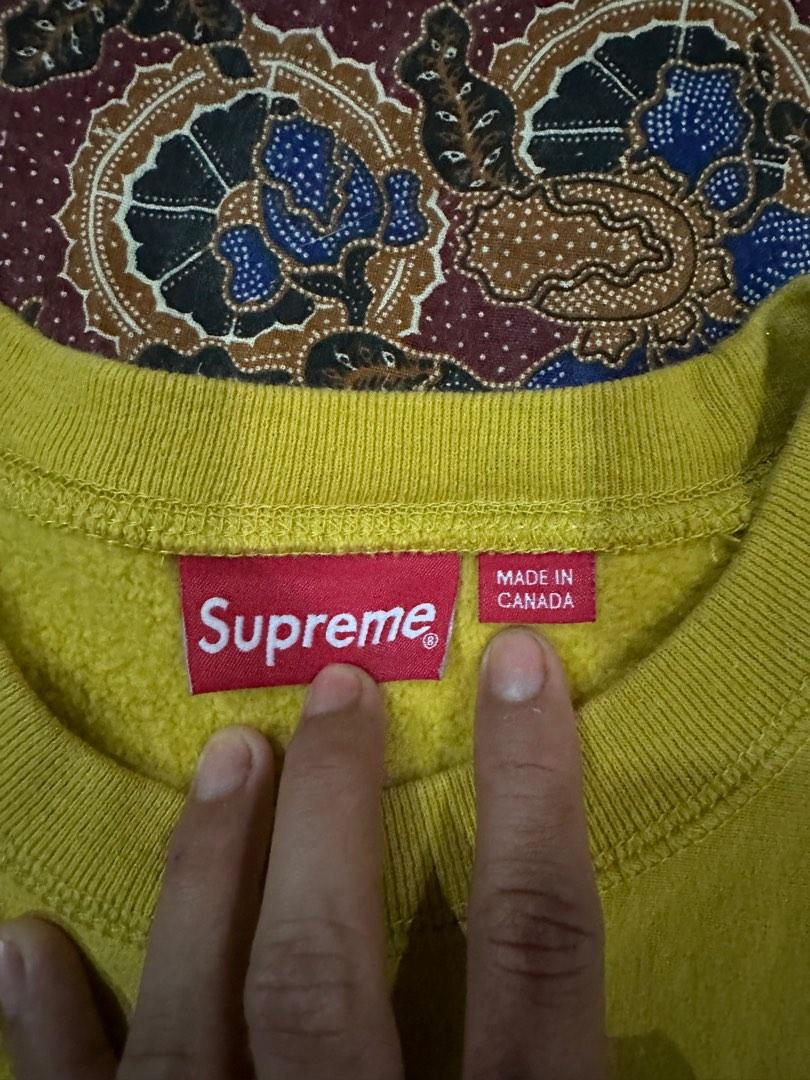 Supreme box cheap logo mustard