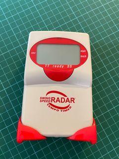 Swing speed radar with tempo timer