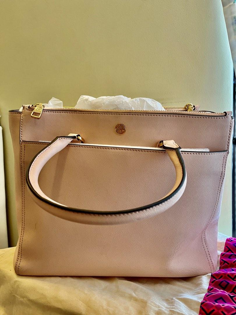 Tory Burch Robison Double zip tote pale apricot