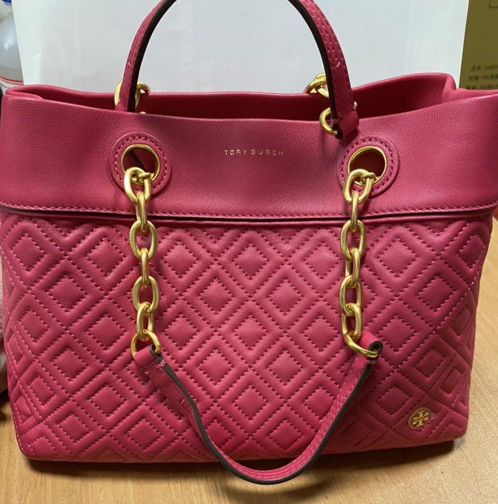 Tory burch top fleming tote small