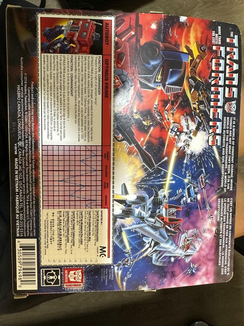 Transformers Hasbro Reissue Optimus Prime, Hobbies & Toys, Toys & Games