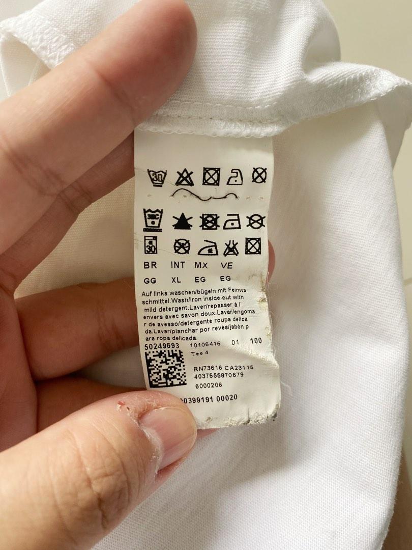 Hugo boss washing symbols
