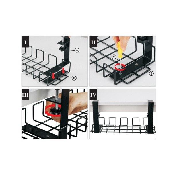 Under table Rack Mount Cable Management Organizer, Computers & Tech